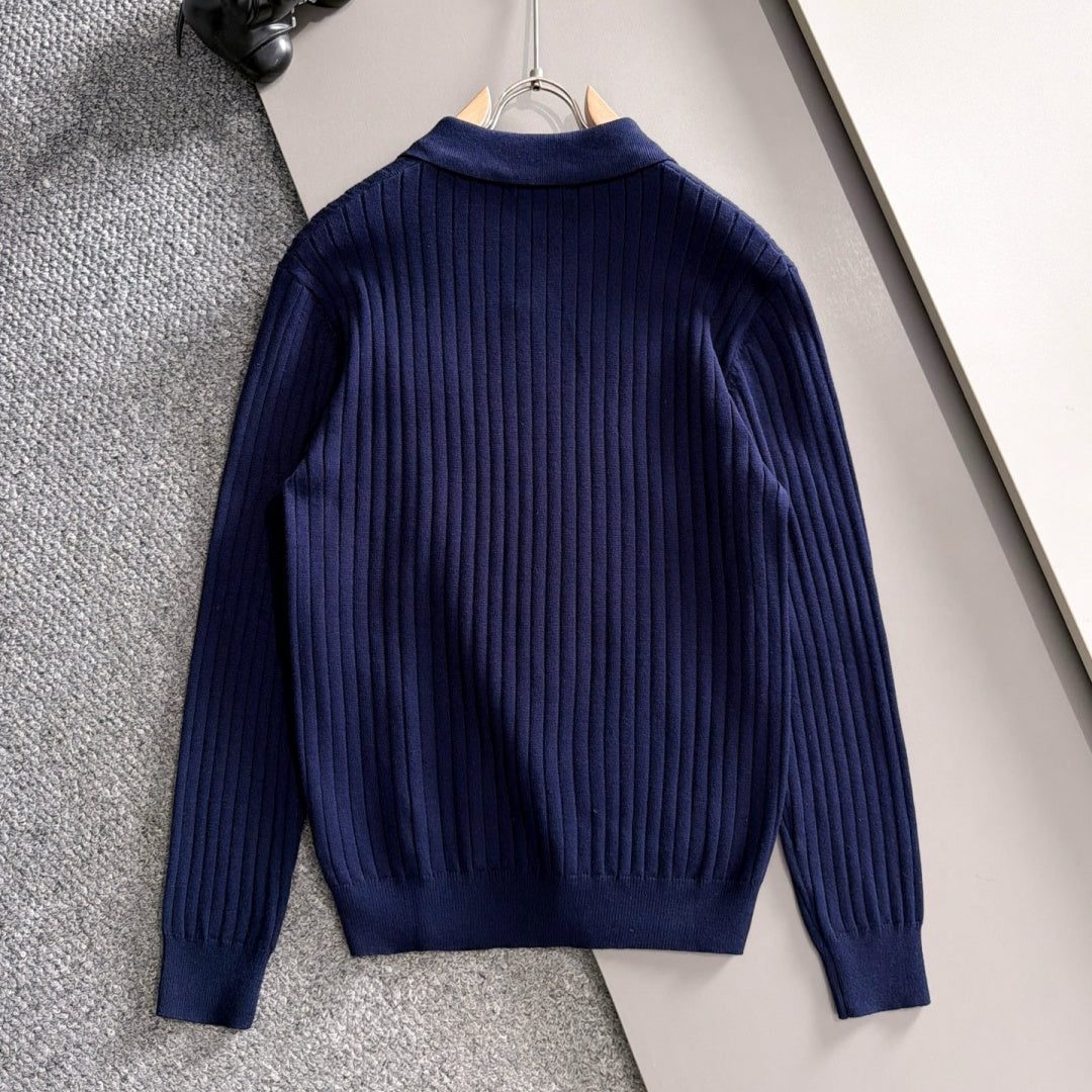 New Fashion Men's PRA Ribbed Polo Sweater  MJ1326102215