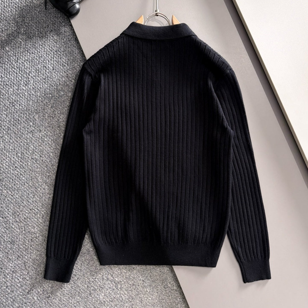 New Fashion Men's PRA Ribbed Polo Sweater  MJ1326102215