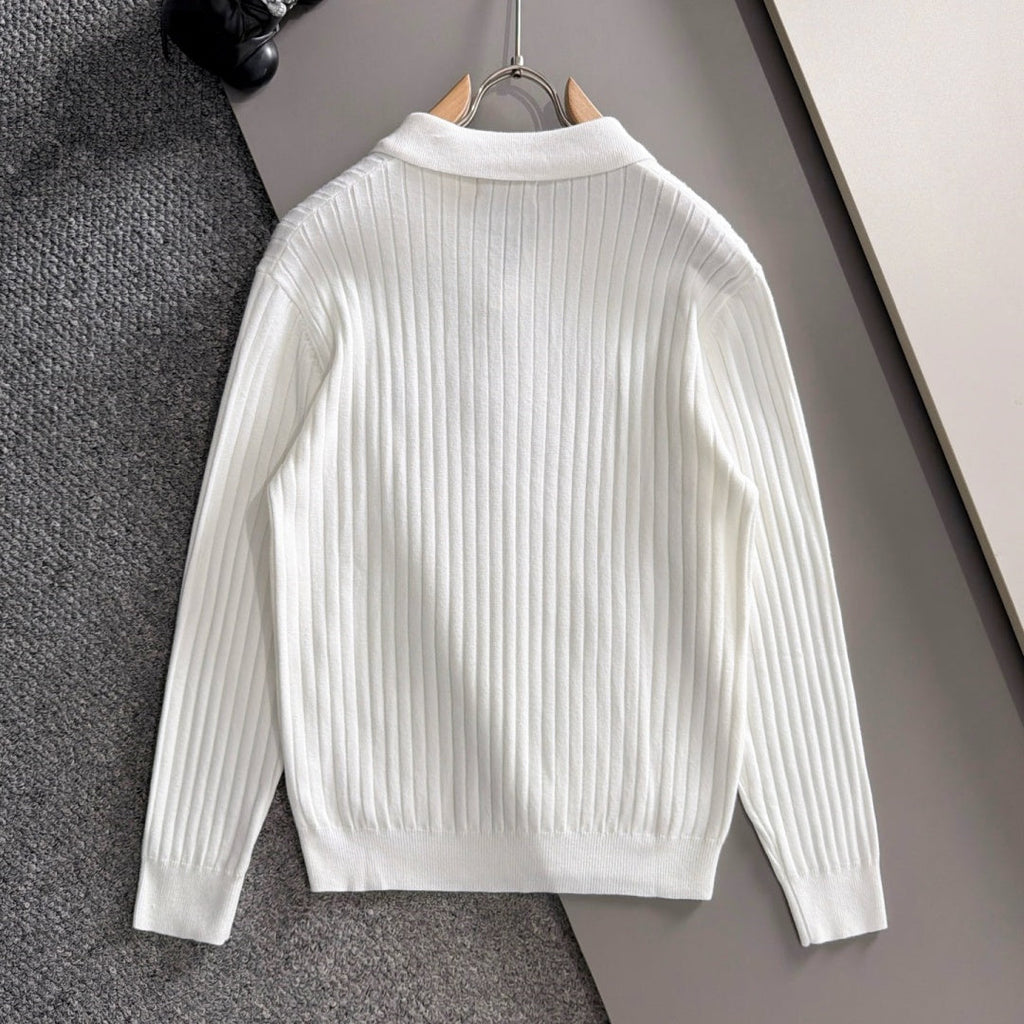 New Fashion Men's PRA Ribbed Polo Sweater  MJ1326102215