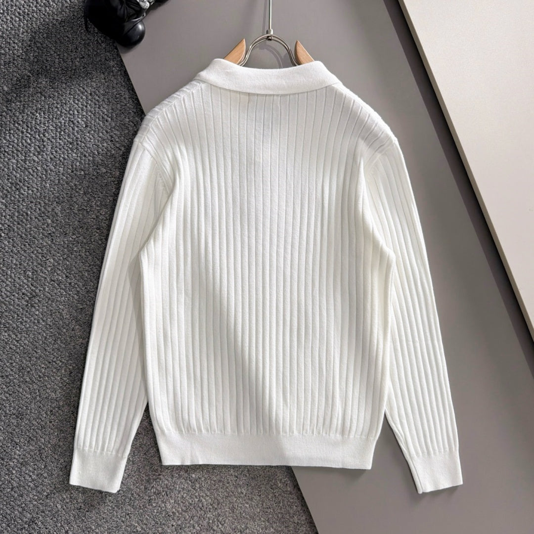 New Fashion Men's PRA Ribbed Polo Sweater  MJ1326102215