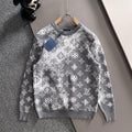 New Fashion Men's All Over Monogram Crew Neck Sweater MJ1326102217