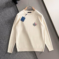 New Fashion Men's Star Badge Crew Neck Sweater MJ1326102218