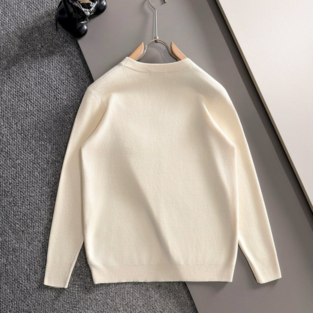 New Fashion Men's Star Badge Crew Neck Sweater MJ1326102218