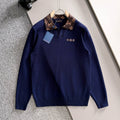 New Fashion Men's Monogram Collar Polo Sweater MJ1326102221