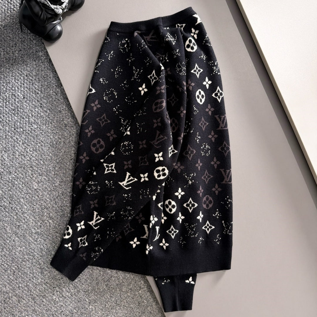 New Fashion Men's Gradient Monogram Crew Neck Sweater MJ1326102223