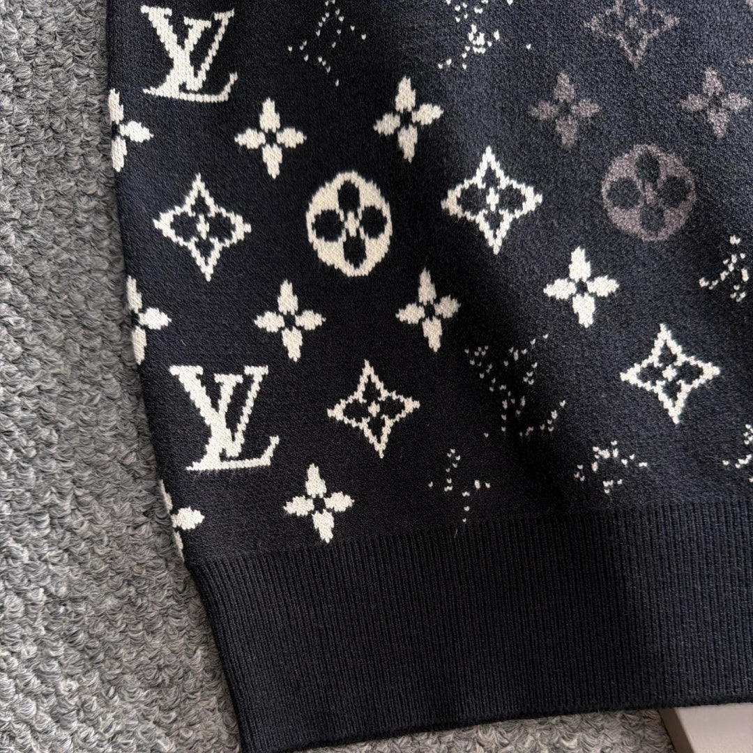 New Fashion Men's Gradient Monogram Crew Neck Sweater MJ1326102223