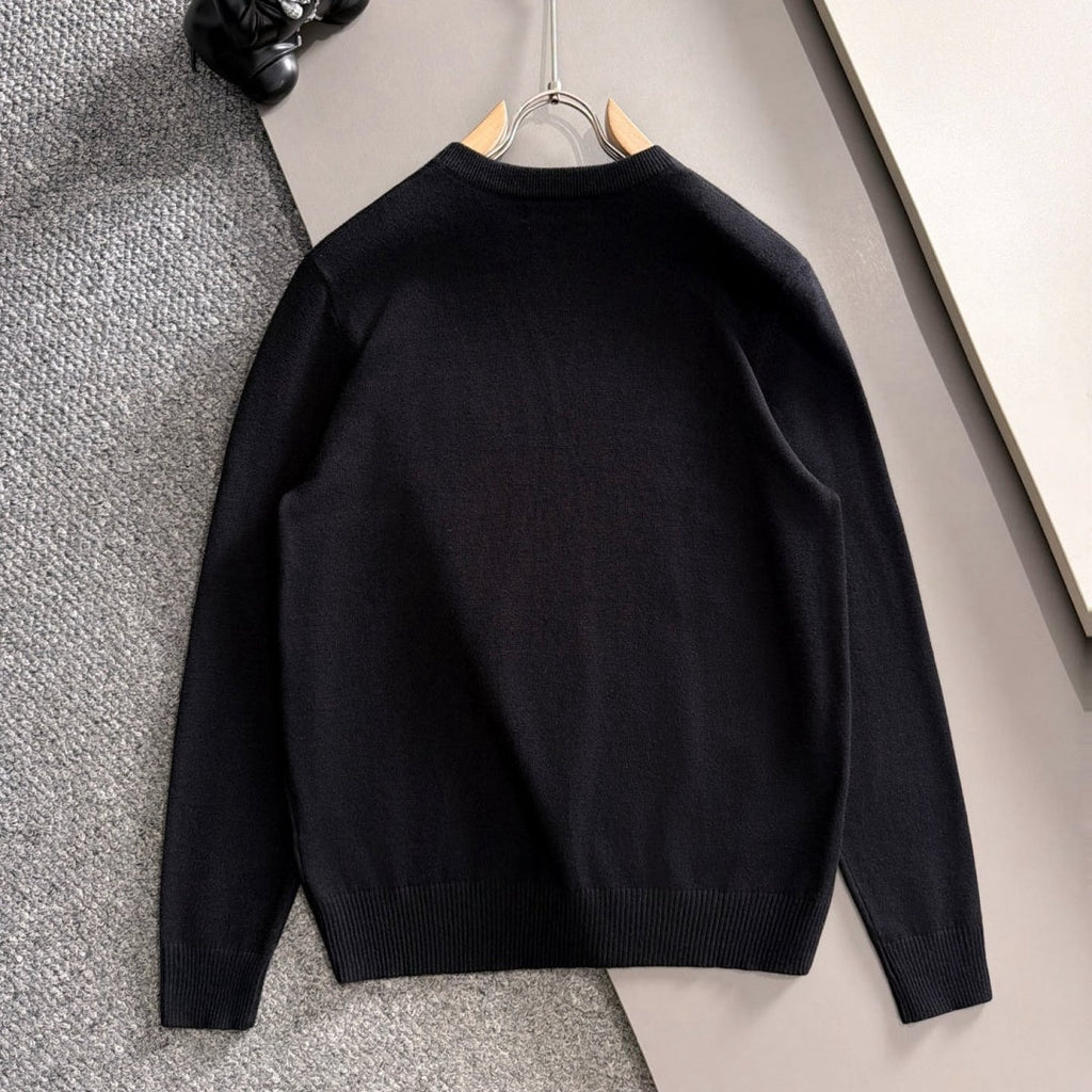 New Fashion Men's Hand Gesture Jacquard Crew Neck Sweater MJ1326102224