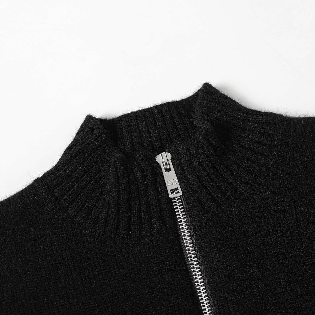 New Stylish Embroidered Zip Knit Cardigan MJ1326102228