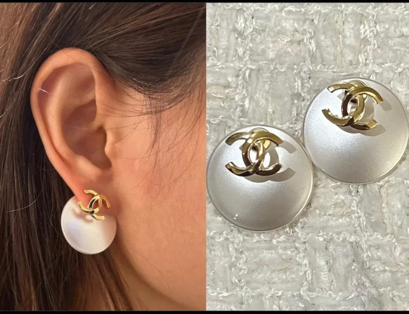 New Versatile Round CC Stud Earrings  XC1326102610