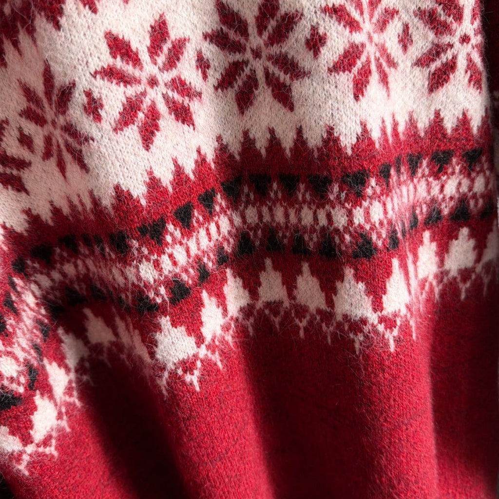 New Men's Fair Isle Jacquard Half Zip Collar Sweater MJ1326102701