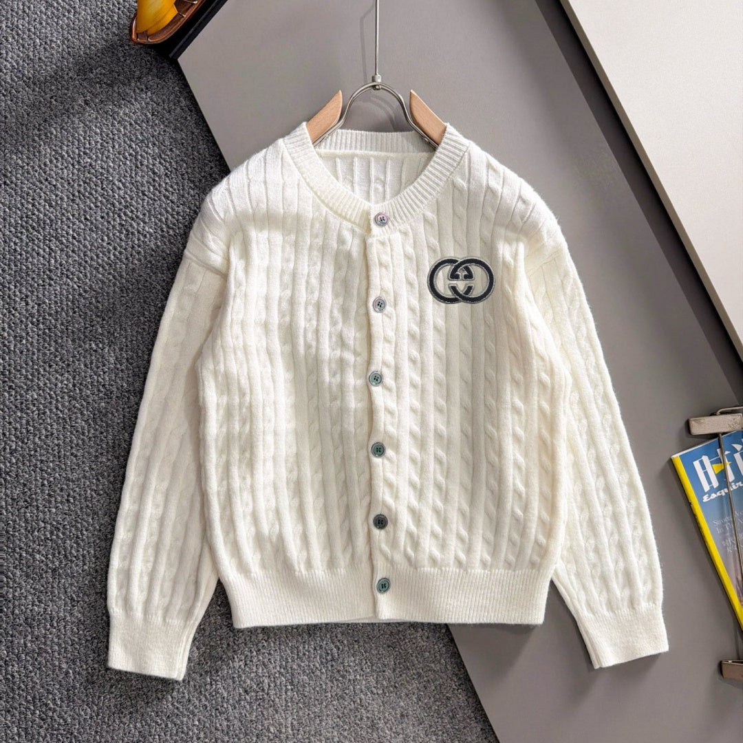 New Men's Cable Knit Embroidered Cardigan MJ1326102702