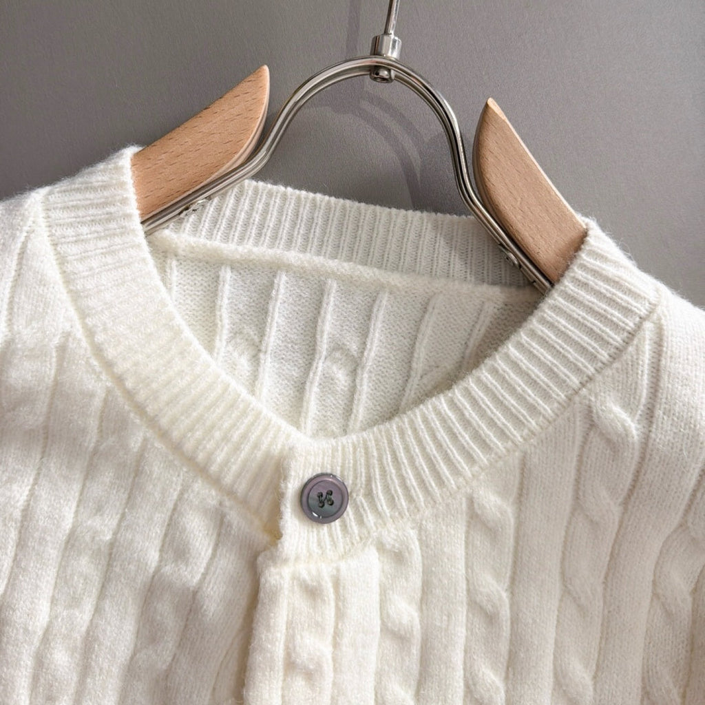 New Men's Cable Knit Embroidered Cardigan MJ1326102702
