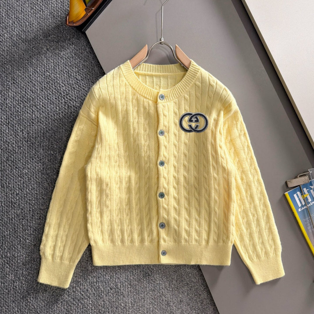 New Men's Cable Knit Embroidered Cardigan MJ1326102702