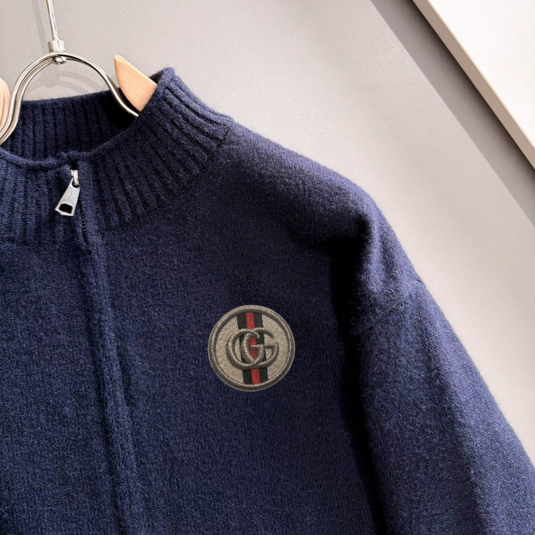 New Men's Mock Neck Zip Knit Cardigan MJ1326102703