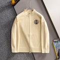New Men's Mock Neck Zip Knit Cardigan MJ1326102703