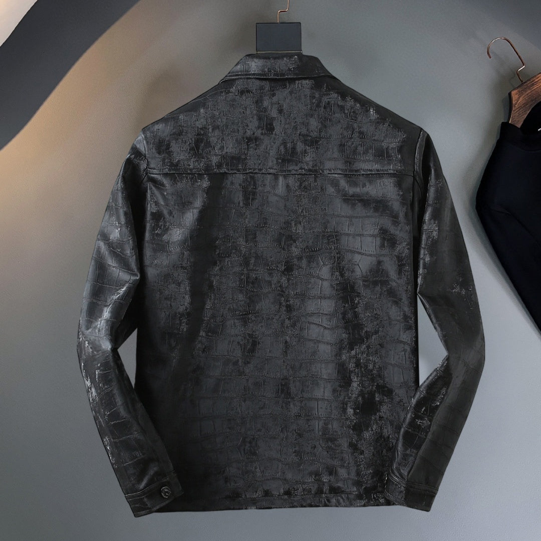 New Fashion Men's Leather Jacket HB1326102711